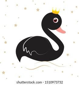 Cute Swan Cartoon Vector Illustration Stock Vector (Royalty Free ...