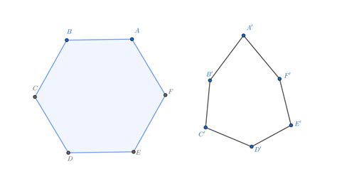 Sketch Two Hexagons With Corresponding Sides Proportional B Quizlet