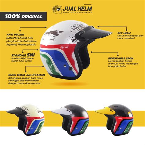 Jual Helm Retro Sada Tayeng Helm Classic Helm Klasik Helm Bogo