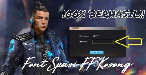 Cara Membuat Nama FF Kosong Spasi Panjang Pendek Mudah