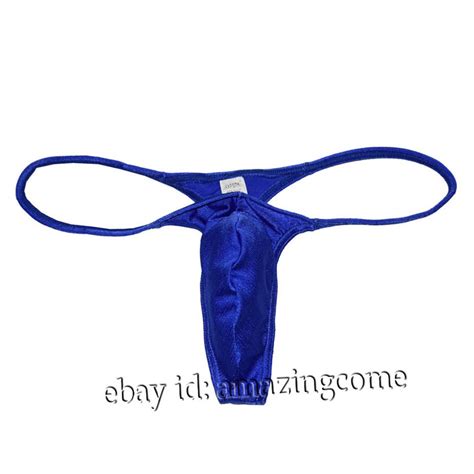 Men S Shiny G String Swim Thong Bikini Underwear Male Jockstrap Tangas G String EBay