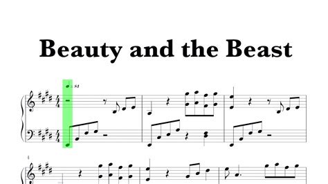 Tale As Old As Time Beauty And The Beast Sheet Music Youtube