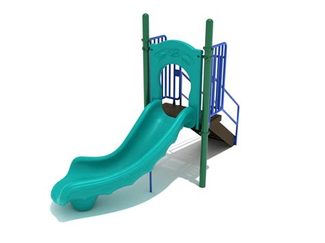 3 Foot Single Right Turn Slide Commercial Playground Equipment Pro