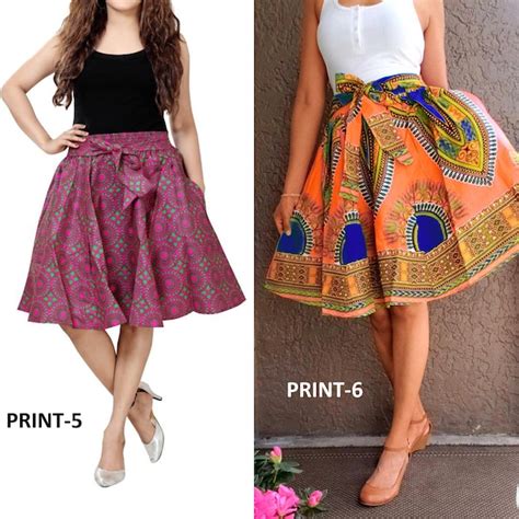 African Print Skirts Etsy