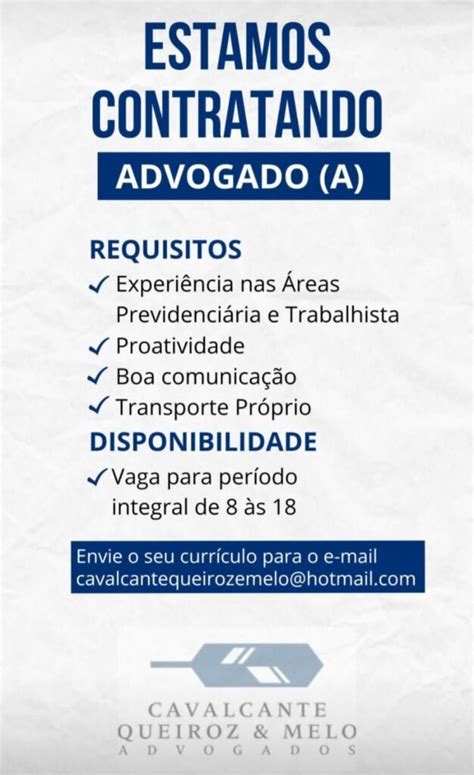 Advogado A Teresina Pi Vaga S Themos Vagas Empregos E