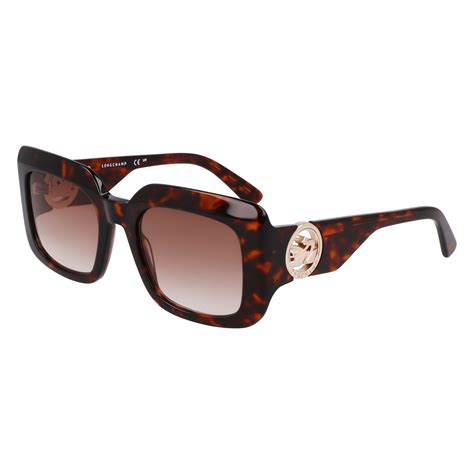 Sunglasses Dark Havana Acetate Longchamp Us