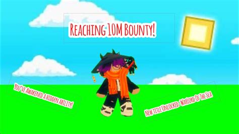 Reaching 10m Bounty Roblox Blox Fruits Youtube