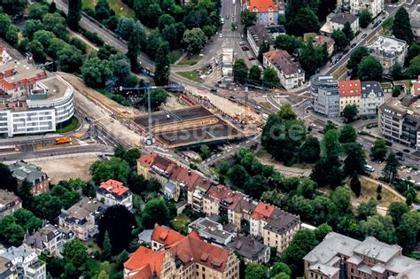 Freiburg Im Breisgau Aus Der Vogelperspektive Baustelle Zum Neubau Der