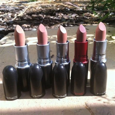 Top 5 MAC Nude Lipsticks Myth Fleshpot Close Contact Viva Glam II