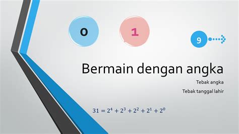 Matematika Bermain Dengan Angka Tebak Angka Dua Digit Dan Tebak