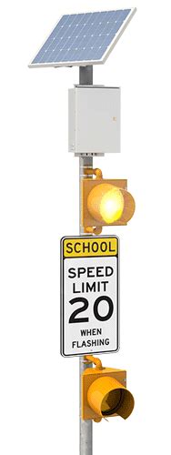 Solar School Zone Flashing Beacons & Warning Signs | Carmanah