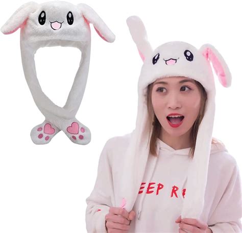 Ayeupz Chapeau De Lapin En Peluche Jouet De Chapeau De Lapin En