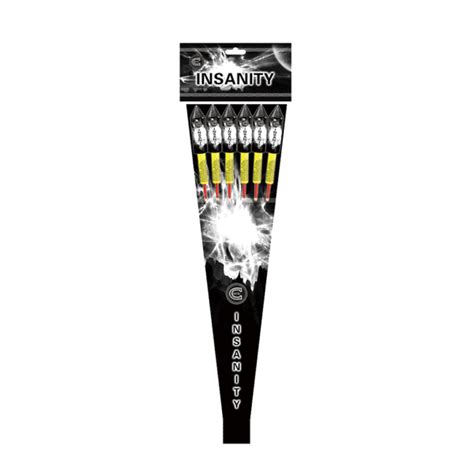 Insanity Rocket Pack 6 Rockets Lovefireworks Co Uk