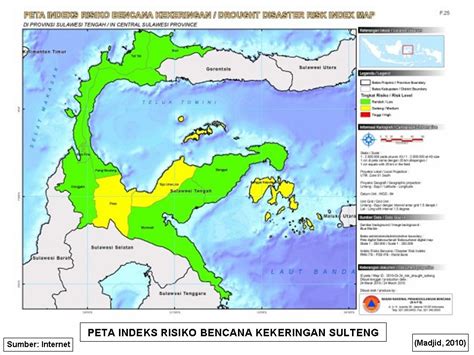 Peta Digital Peta Indeks Risiko Bencana Kekeringan Provinsi Sulawesi