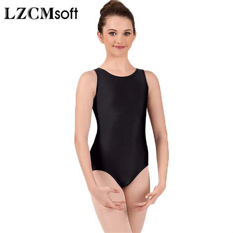 Lzcmsoft Girls Simple Basic Tank Ballet Class Dance Leotards Stretch