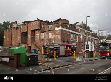 Firefighters Attend The Scene In The Aftermath Of A Fire At The Royalty