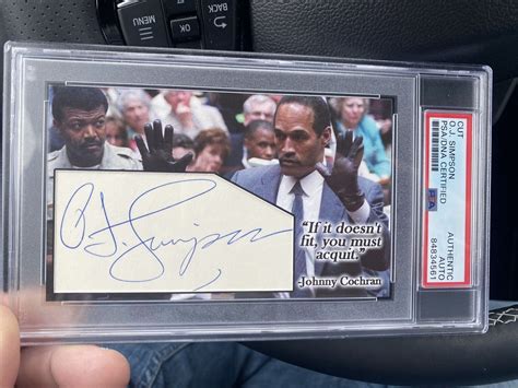 Oj Simpson Signed Auto Custom Card Bills Usc Heisman Naked Gun Psa Hof