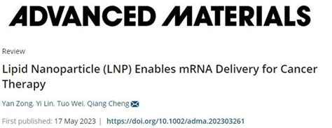 Advanced Materials Mrna Lnp