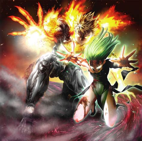 Tatsumaki And Genos Collab One Punch Man By Ediptus On Deviantart