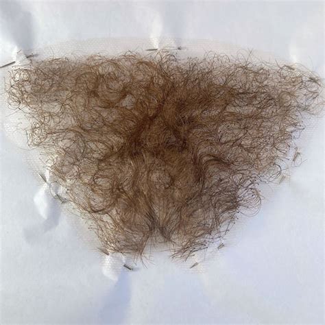 Professional Quality Fine Lace Mousy Brown Blonde Human Hair Pubic