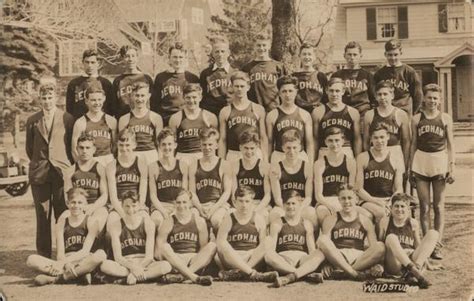 Dedham High School Track Team Massachusetts Postcard