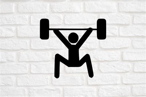 Weight Lifting Silhouette Vector Grafika Przez Magaart Creative Fabrica