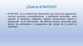 Rethus | PPT