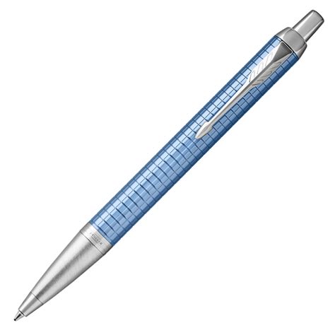 Parker Im Premium Ballpoint Pen Blue Chrome Trim The