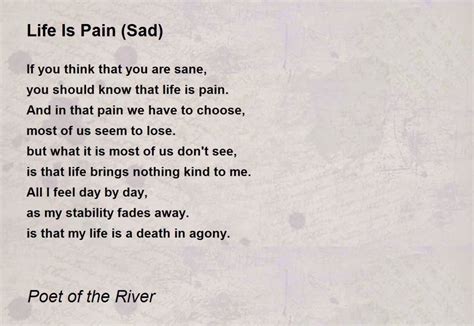 Best sad poems about pain