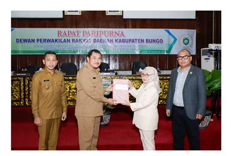 Bupati Bungo Sampaikan Rancangan Perubahan APBD Tahun Anggaran 2023