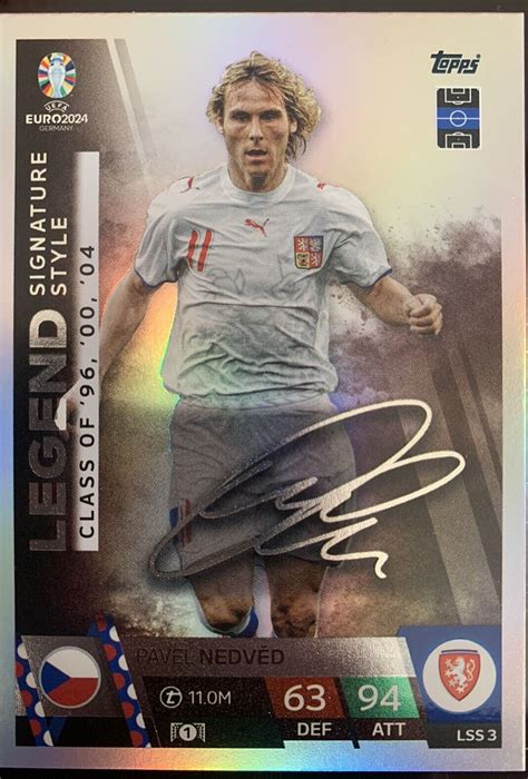 Topps Match Attax UEFA Euro 2024 Pavel Nedved Legend Signature Style