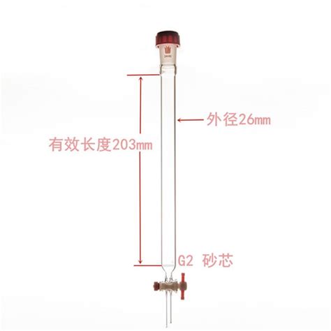 Column Chromatography Rodaviss Joints Teflon Stopcock Fritted Disc