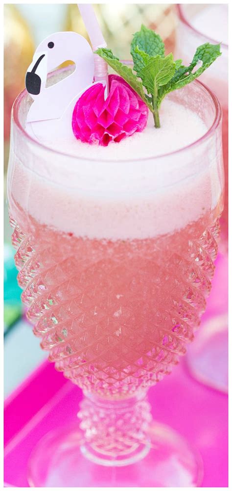 Pink Flamingo Punch Cocktail The Perfect Frozen Girly Pink Punch