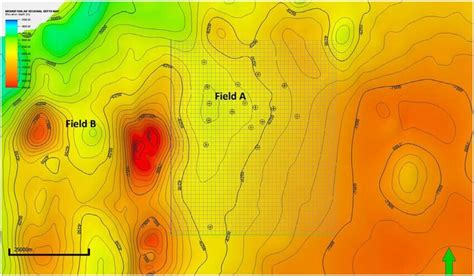 Structural Depth Sub Regional Map Of Mishrif Shilaif Of The Study Area