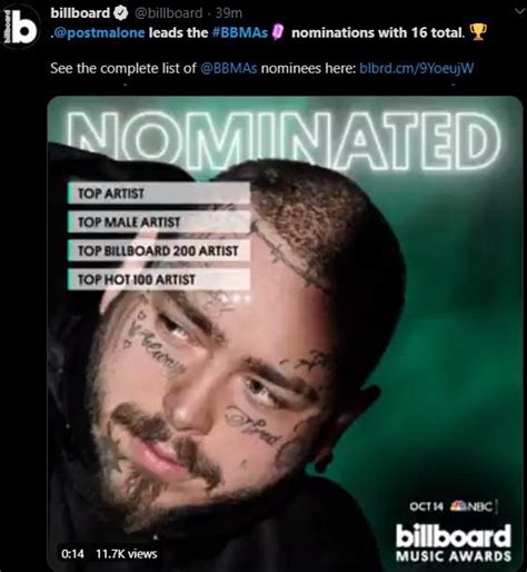 Post Malone Leads 2020 Billboard Music Awards Nominations With 16 Total