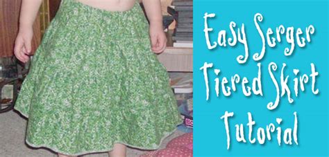 Make An Easy Tiered Skirt With Gathering Done On Your Serger Muse Of