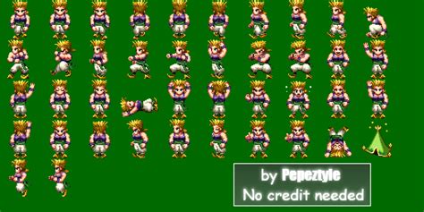 The Spriters Resource Full Sheet View Final Fantasy 6 Customs Sabin