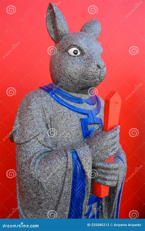 Shio Rabbit Statue at Chinese Temple Stock Photo - Image of chinese, expected: 225085212