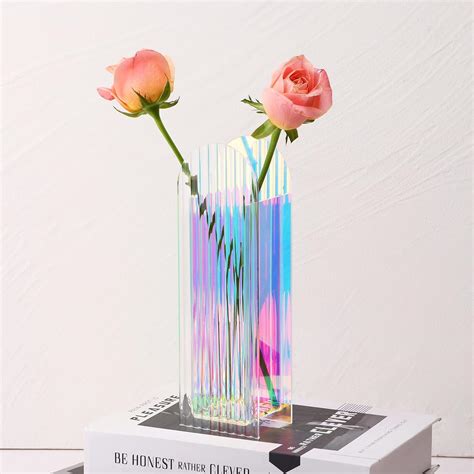 Amazon Fixwal Acrylic Flowers Vase For Home Decor Rectangular