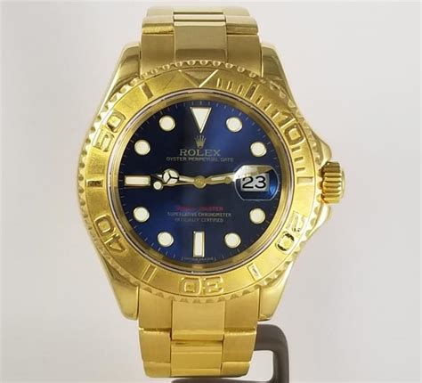 Yacht Master Mm V Ntage Full Sari Altin Mav Ve Beyaz Kadran K Nc