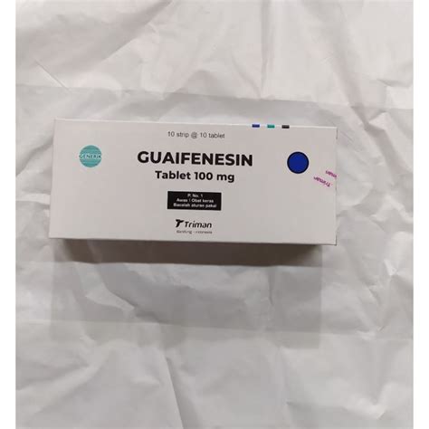 Jual Guaifenesin 100mg Tablet Shopee Indonesia