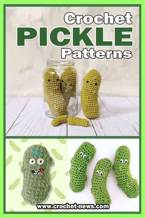 10 Crochet Pickle Patterns - Crochet News | Diy crochet patterns, Diy ...