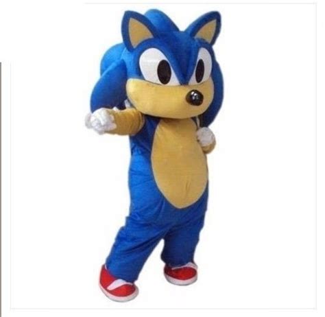 Sonic HedgeHog Costume Character Adult Halloween Costume-