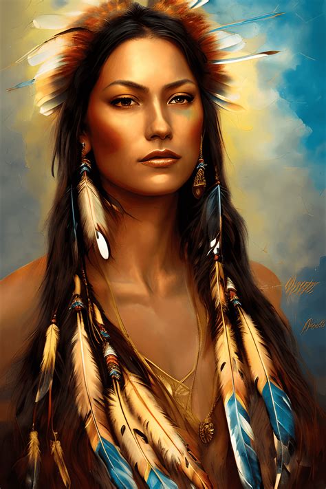 Raymond Swanley Head Shot Native American Woman · Creative Fabrica