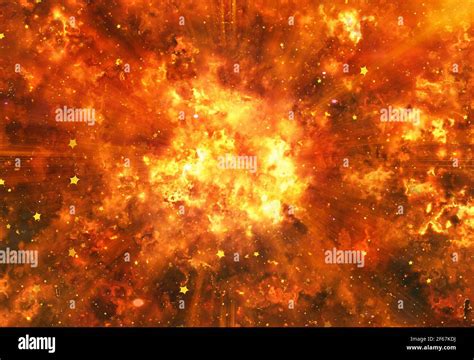 Bright Big Explosion Burst Fire Backgrounds Stock Photo Alamy