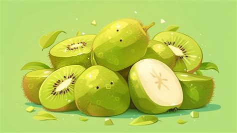 Premium Vector Bunch Of Mini Kiwis With Edible Smooth Skin