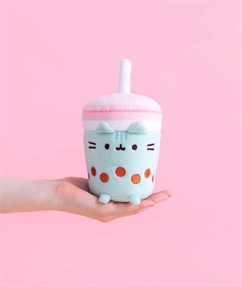 Pusheen Boba Tea Sips Plush Etsy