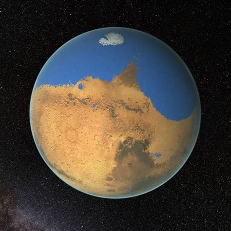 G1 Nasa afirma que Oceano em Marte era tão extenso quanto o Ártico