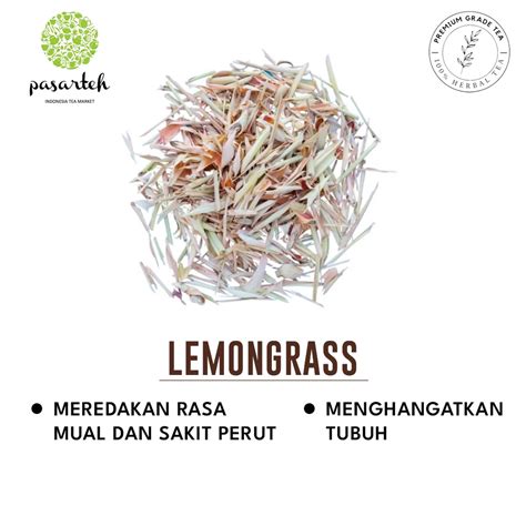 Jual Pasarteh Lemongrass Serai Kering Teh Sereh Tisane