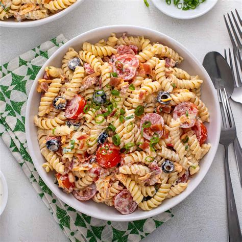 Rotini Pasta Salad With Ranch Dressing